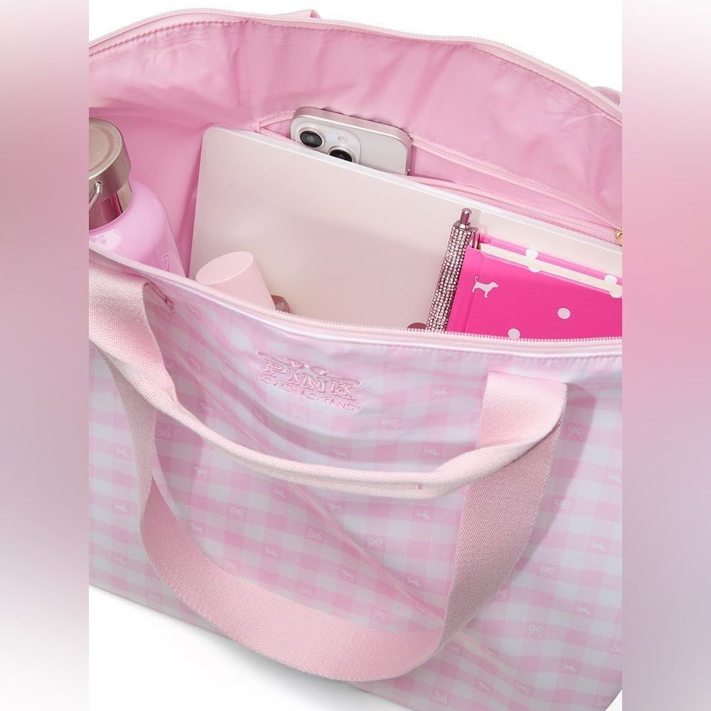 NWT PINK X LOVESHACKFANCY TOTE BAG NFT - Picture 4 of 5